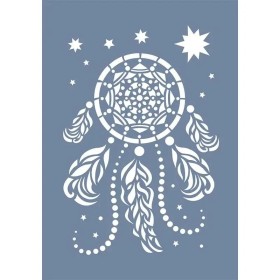 EHFL10 Yaprak Desen Stencil 25x35cm