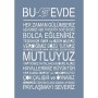 EHKR01 Ev Kuralları Desen Stencil 25x35cm