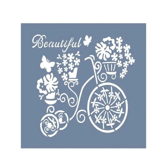 EHKS02 Home Sweet Home Stencil 40x40cm