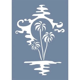 EHŞR12 Palmiye Desen Stencil 25x35cm