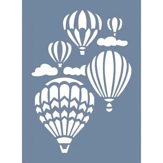 EHTŞ16 Balon Desen Stencil 25x35cm