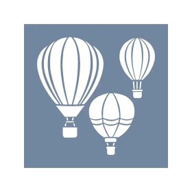 EHTŞ17 Balon Desen Stencil 60x60cm