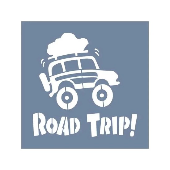 EHTŞ22 Road Trip Desen Stencil 60x60cm