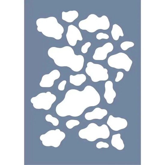 EHDD01 İnek Derisi Desen Stencil 25x35cm