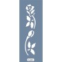 K02 6x20 Bordür Model Çiçek Stencil