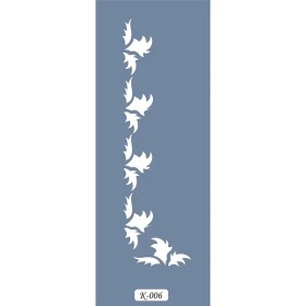 K06 6x20 Bordür Model Yaprak Stencil