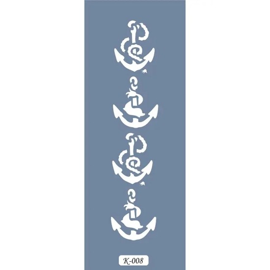 K08 6x20 Bordür Model Çapa Stencil