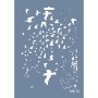 MA75 Mix Media Kuş Stencil 21x29cm