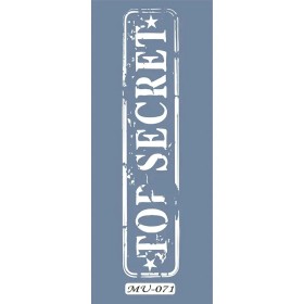 MU71 Mix Media Top Secret Stencil