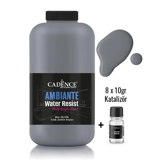 AW21 Koyu Gri Ambiante Islak Zemin Boyası 2LT + Katalizör 80GR
