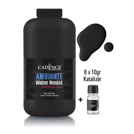 AW24 Siyah Ambiante Islak Zemin Boyası 2LT + Katalizör 80GR