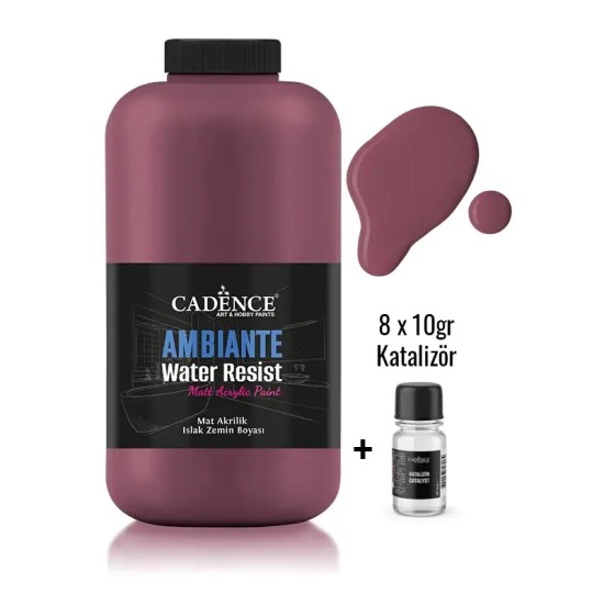 AW34 Bordo Ambiante Islak Zemin Boyası 2LT + Katalizör 80GR