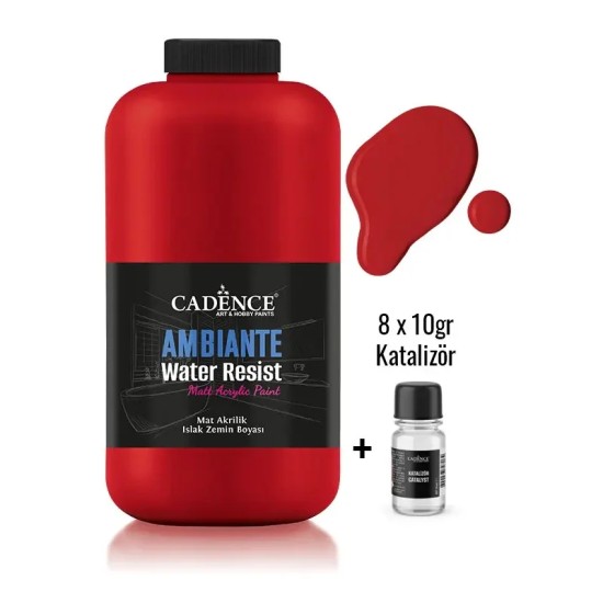 AW36 Kırmızı Ambiante Islak Zemin Boyası 2LT + Katalizör 80GR