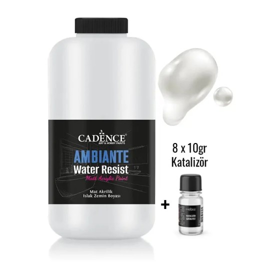 AWM01 İnci Metalik Ambiante Islak Zemin Boyası 2LT + Katalizör 80GR