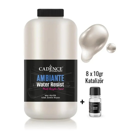 AWM02 Platin Metalik Ambiante Islak Zemin Boyası 2LT + Katalizör 80GR