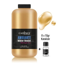 AWM03 Altın Metalik Ambiante Islak Zemin Boyası 2LT + Katalizör 80GR