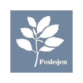 EHB75 Fesleğen Yaprak Stencil 40x40cm