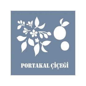 EHB79 Portakal Çiçeği Stencil 60x60cm