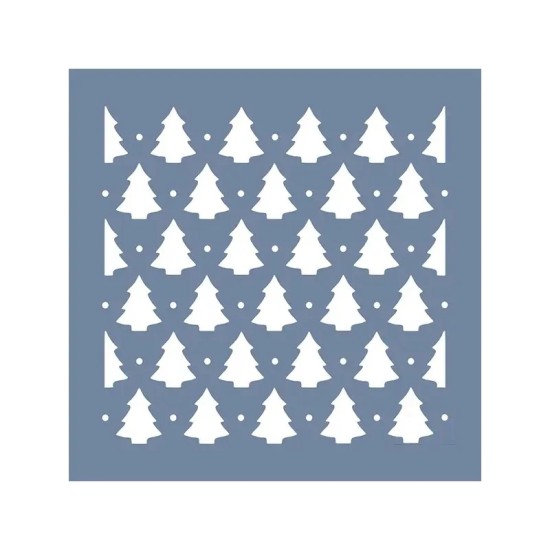 EHB107 Yılbaşı Ağacı Stencil 60x60cm