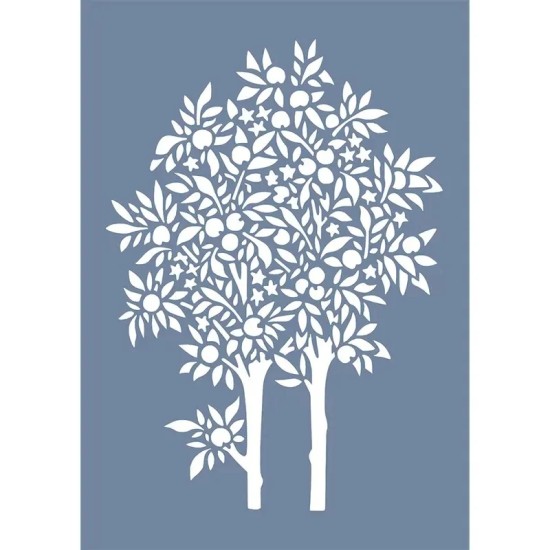 EHB113 Nar Ağacı Stencil 25x35cm