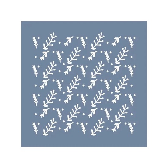 EHB115 Yaprak Desen Stencil 20x20cm
