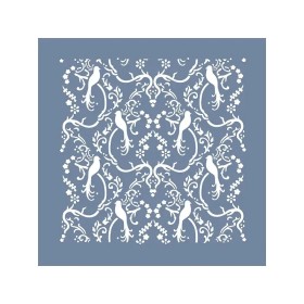 EHB116 Kuş Desenli Stencil 20x20cm