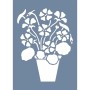 EHB192 Saksıda Çiçek Stencil 25x35cm