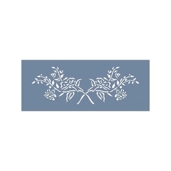 EHB207 Çiçekli Stencil 10x25cm
