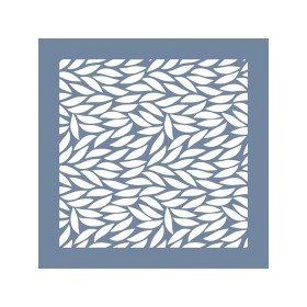 EHB217 Yaprak Desen Stencil 40x40cm