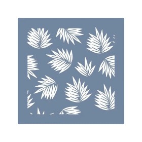 EHB221 Yaprak Desen Stencil 40x40cm