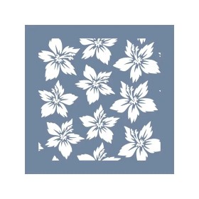 EHB222 Çiçek Stencil 20x20cm
