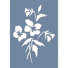 EHB226 Çiçek Stencil 21x30cm