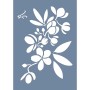 EHB227 Çiçek Desenli Stencil 21x30cm