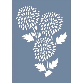 EHB244 Çiçek Desenli Stencil 25x35cm