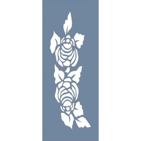 EHB246 Çiçekli Stencil 10x25cm