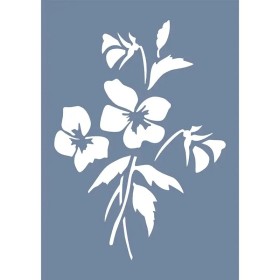 EHB250 Çiçek Stencil 21x30cm