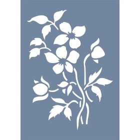 EHB255 Çiçek Stencil 21x30cm