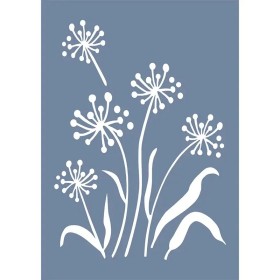 EHB256 Çiçek Stencil 25x35cm