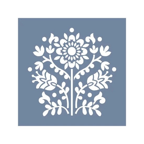 EHB271 Floral Desen Stencil 60x60cm
