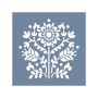 EHB271 Floral Desen Stencil 60x60cm