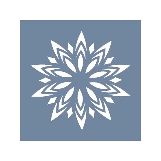 EHB298 Çiçek Stencil 20x20cm