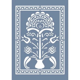 EHB306 Çiçek Stencil 21x30cm