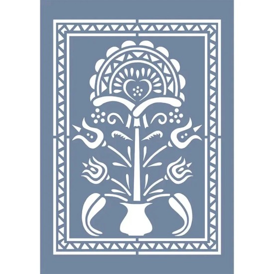 EHB306 Çiçek Stencil 21x30cm