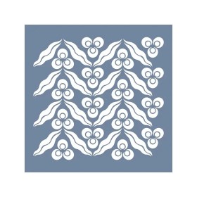 EHBL19 Çiçek Desenli Stencil 45x45cm