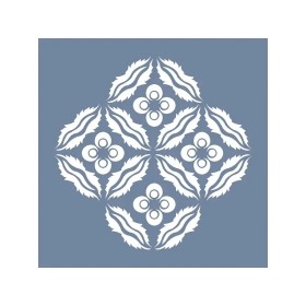 EHBL20 Çiçek Yaprak Stencil 25x25cm