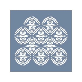 EHBL22 Geometrik Desen Stencil 25x25cm