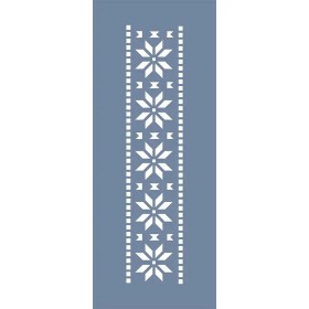 EHBR74 Geometrik Desen Stencil 10x25cm