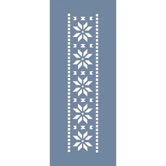 EHBR74 Geometrik Desen Stencil 10x25cm
