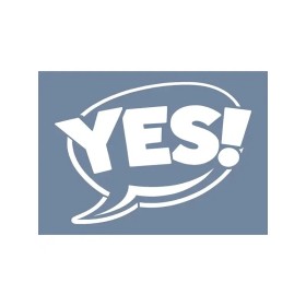 EHÇ44 Yes Stencil 21x30cm