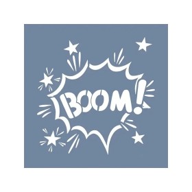 EHÇ49 Boom Stencil 20x20cm